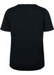 FLASH - 2-pack t-shirt with motif, Black/Port Royale , Packshot image number 2