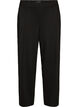 Loose jersey trousers with a high waist, Black, Packshot image number 0