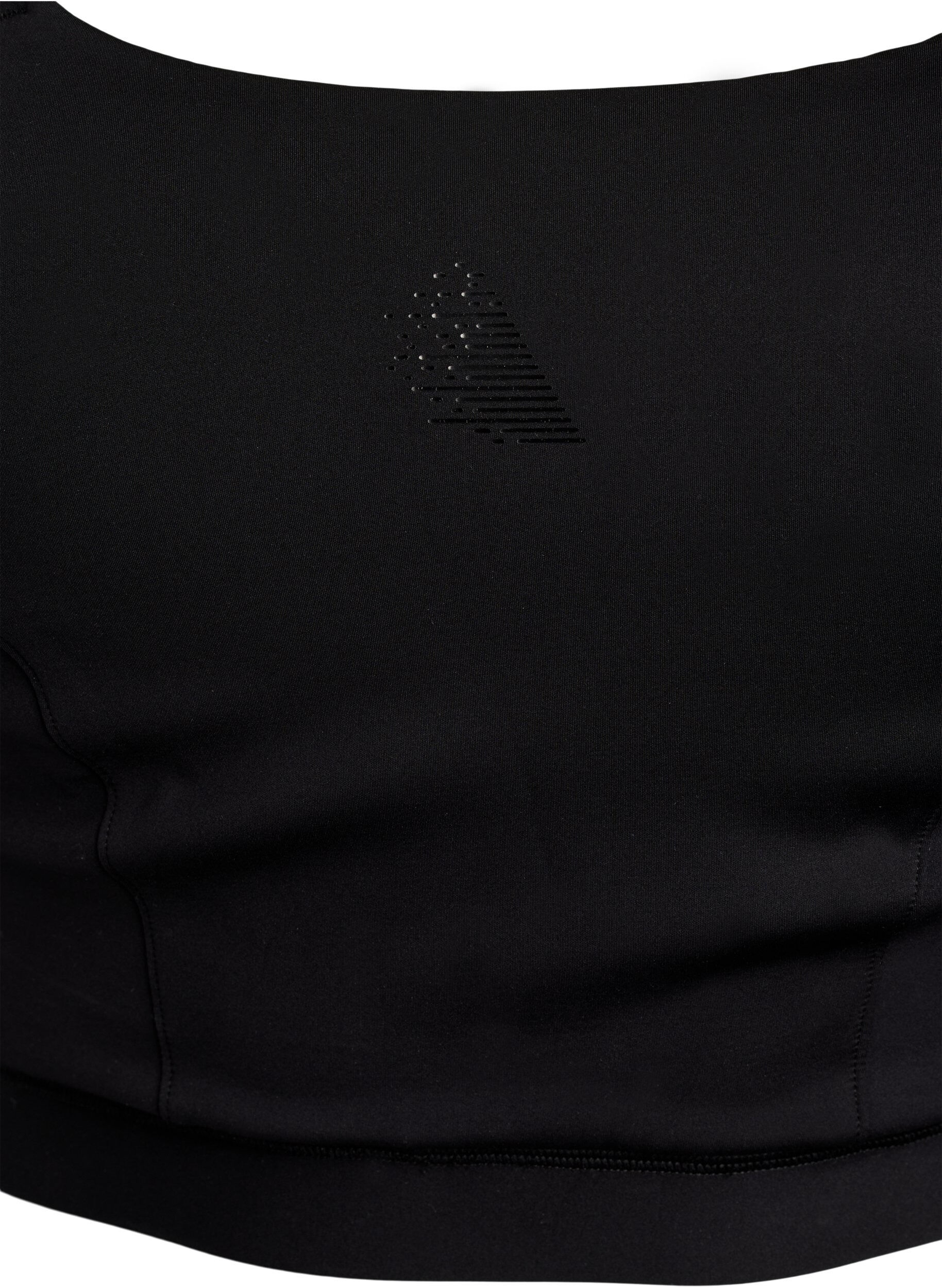 Zizzifashion Sports bra with cross detail at the back, Black, Packshot image number 2