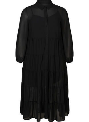 Maxi kjole, Black, Packshot image number 0
