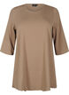 A-shape tunic with 3/4 sleeves, Shitake, Packshot image number 0