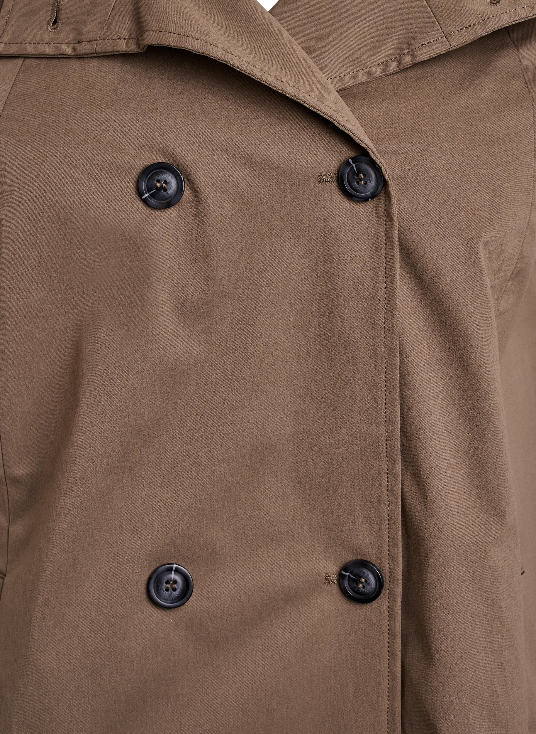 Zizzifashion Water-repellent A-line spring jacket, Brown, Packshot image number 2