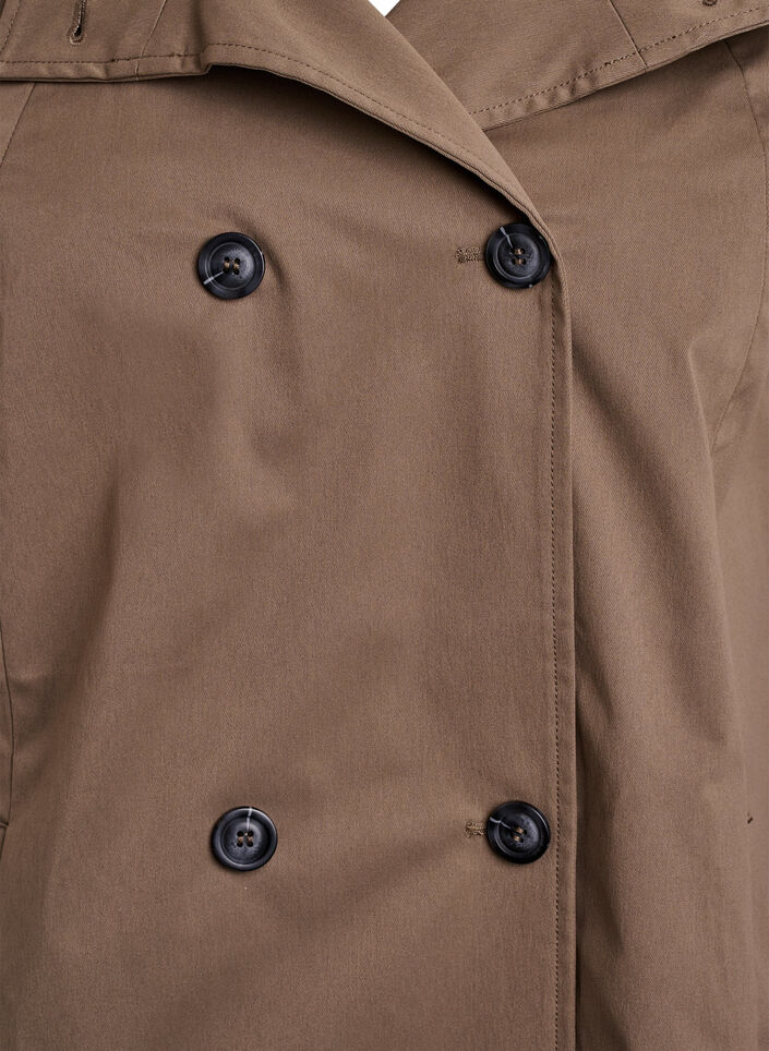 Water-repellent spring jacket with an A-line cut, Brown, Packshot image number 2