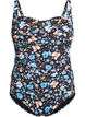 Padded swimsuit with print, Blue, Packshot image number 0