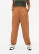 Cargo pants with adjustable elastic drawstring, Sand, Model image number 2