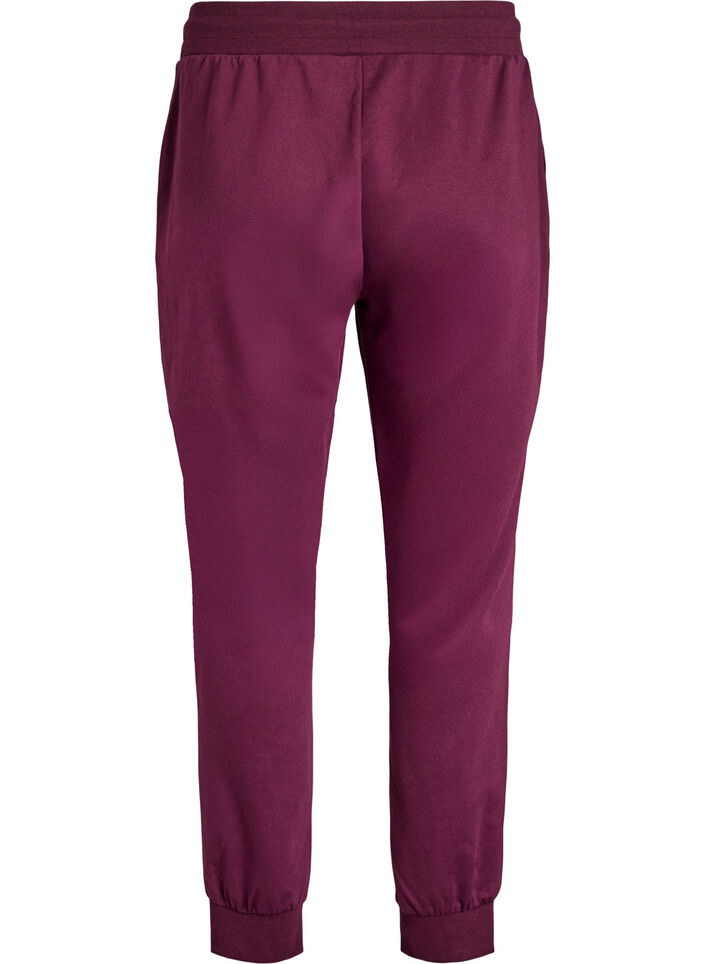 Loose workout trousers with pockets, Red, Packshot image number 1