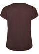 T-shirt with decorative front print, Brown, Packshot image number 1