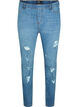 Jeggings with rip, Blue denim, Packshot image number 0