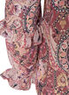 Blouse with paisley print and ruffle details, Purple, Packshot image number 3