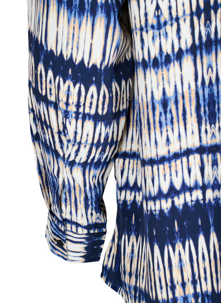 Patterned shirt, Blue, Packshot image number 4