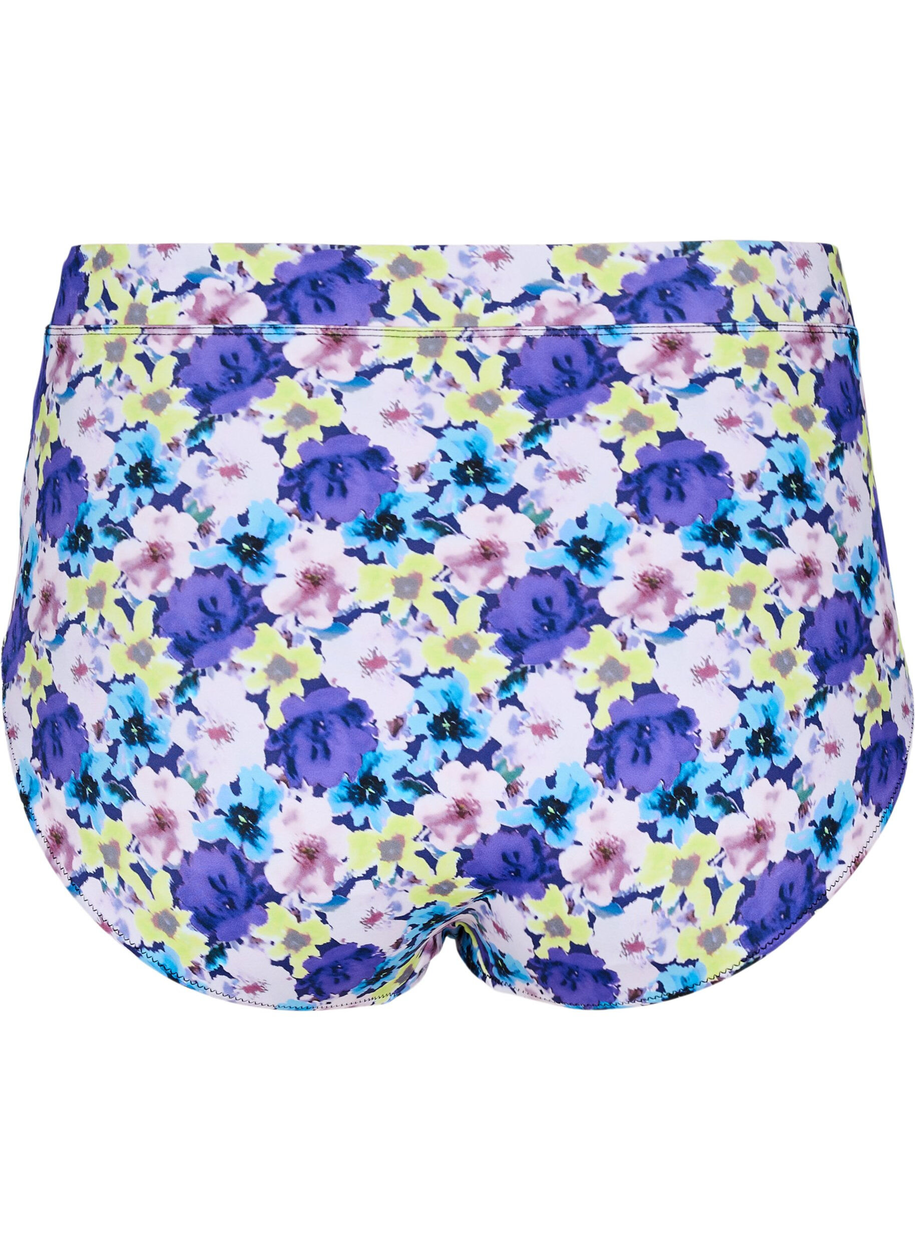 Zizzifashion High-waisted floral bikini bottoms, Purple, Packshot image number 1