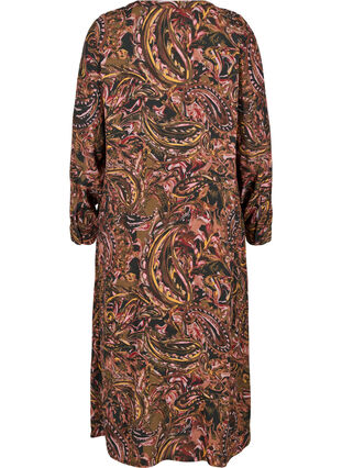 Printed viscose maxi dress, Paisley AOP, Packshot image number 1
