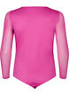 Bodystocking with lace and mesh, Fuchsia Red, Packshot image number 1