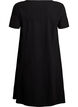 Short-sleeved cotton dress, Black, Packshot image number 1