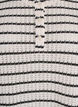 Striped knitted jersey blouse, Black, Packshot image number 2