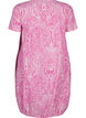 Short-sleeved, printed cotton dress, Pink, Packshot image number 1