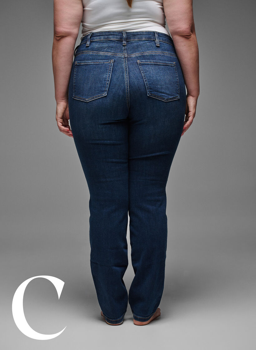 Slim fit jeans with a regular waist, Dark Blue, Model image number 7