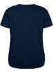 Short sleeve t-shirt with v-neckline, Blue, Packshot image number 1