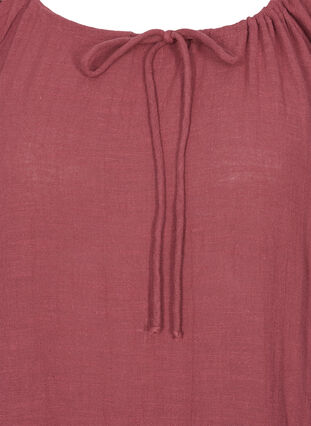 Cotton dress with 3/4 sleeves and tie detail, Wild Ginger, Packshot image number 2