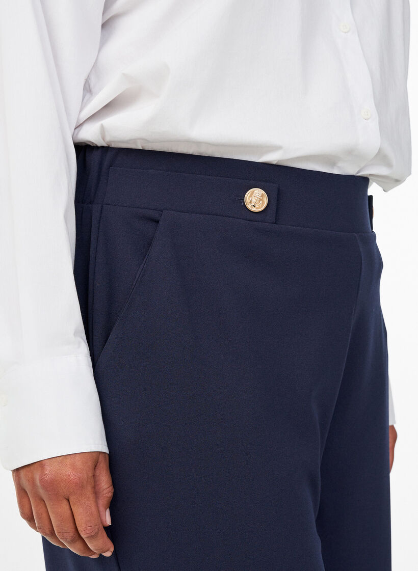 Loose trousers with pockets, Blue, Model image number 3