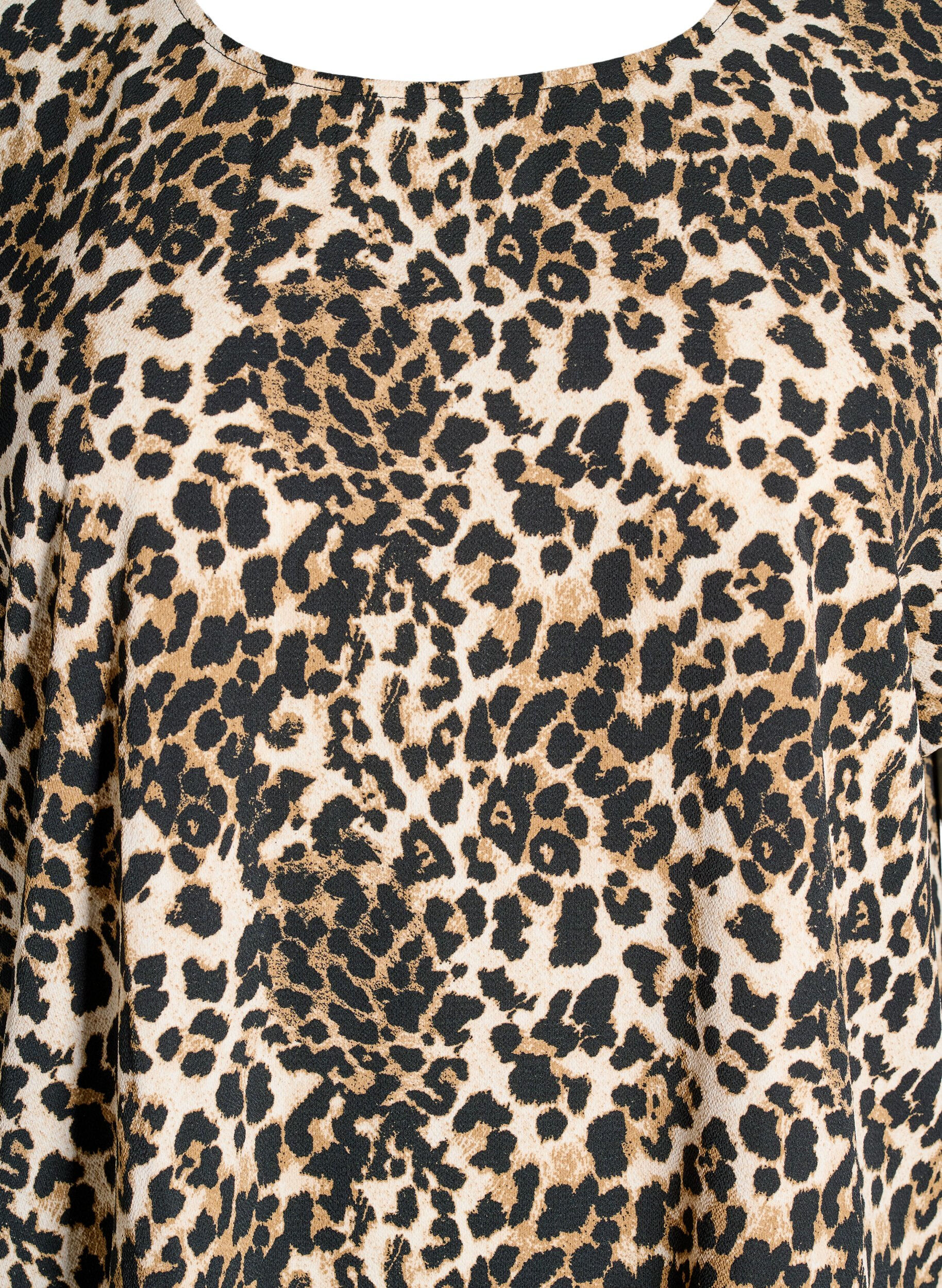 Zizzifashion Short-sleeved blouse with print, Leopard AOP, Packshot image number 2