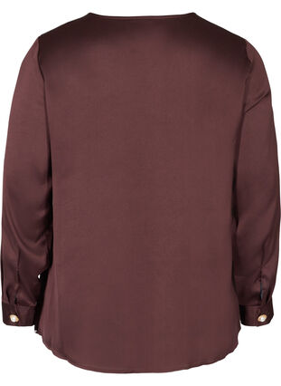 Round neck blouse, Fudge, Packshot image number 1