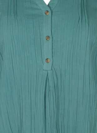 Cotton dress with 3/4 sleeves, Sea Pine, Packshot image number 2