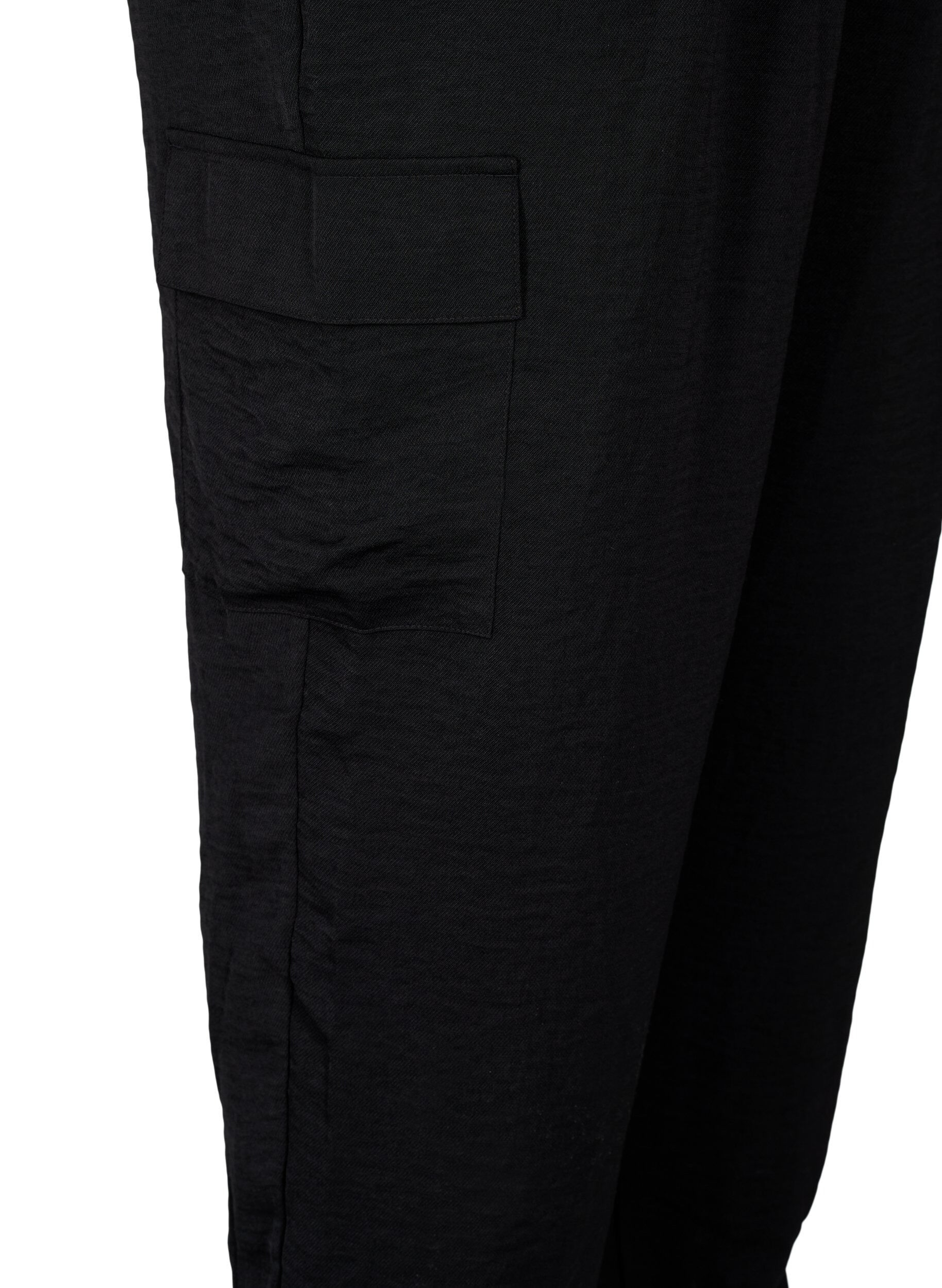 Zizzifashion Trousers with cargo pockets, Black, Packshot image number 3
