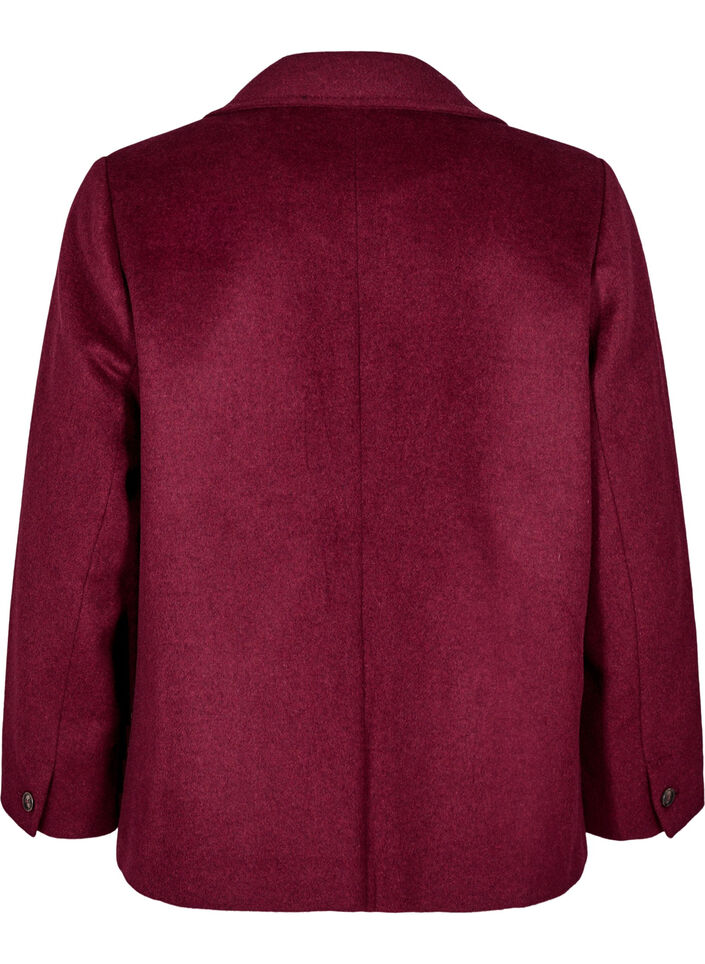 Blazer with double-breasted closure and classic lapels, Red, Packshot image number 1