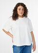 Boxy cotton t-shirt, White, Model image number 0