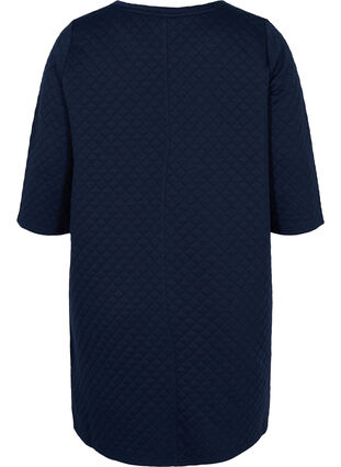 Structured dress with 3/4 sleeves, Navy Blazer, Packshot image number 1
