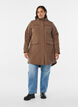 Water-repellent softshell jacket with quilted lining, Brown, Model image number 1