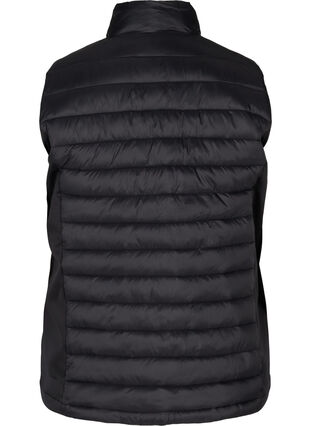 Padded vest with pockets, Black, Packshot image number 1