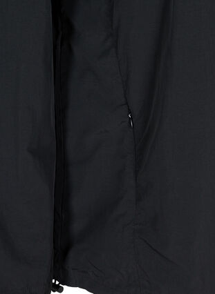 Sports jacket with a hood and zip, Black, Packshot image number 3