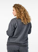 Sweatshirt with high neck and long sleeves, Dark Grey, Model image number 2