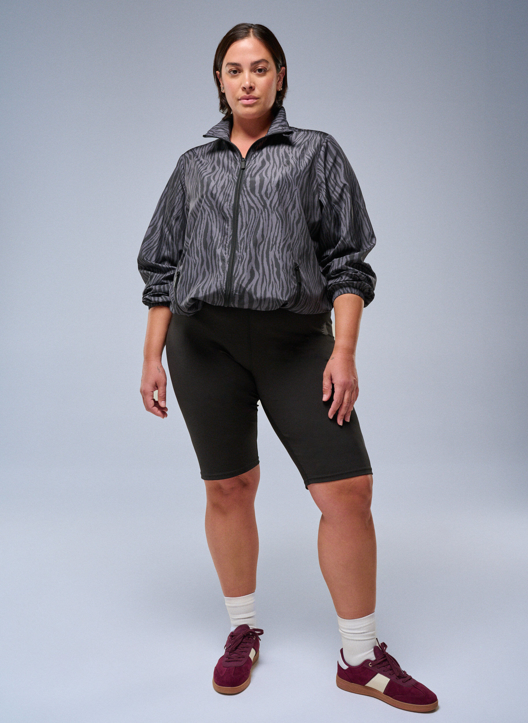 Zizzifashion Long tight training shorts, Black, Image image number 0