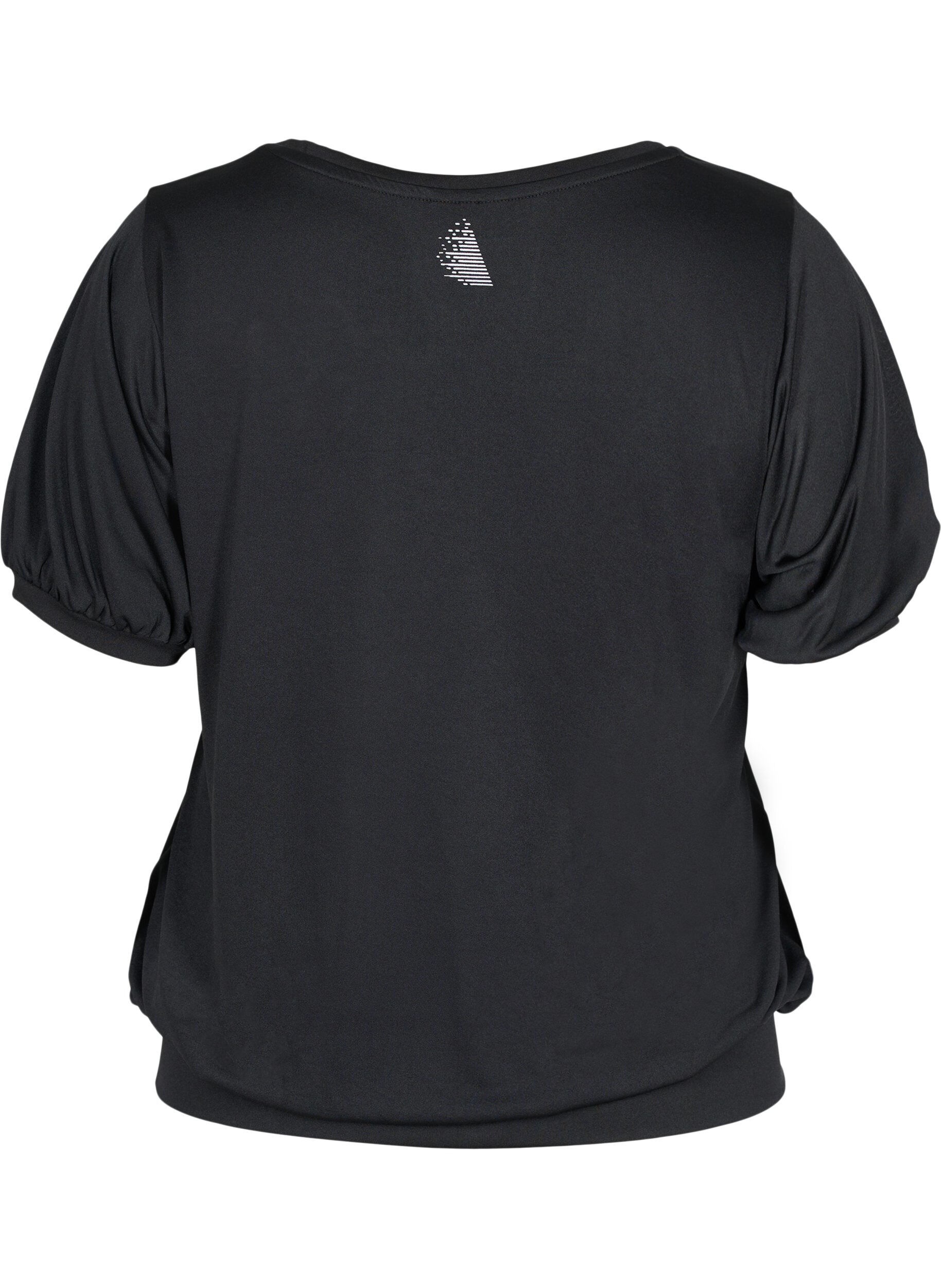 Zizzifashion Short-sleeved exercise top, Black, Packshot image number 1