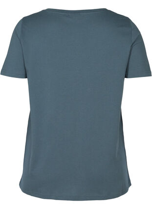 Short-sleeved t-shirt with print, Dark Grey w. Eagle , Packshot image number 1