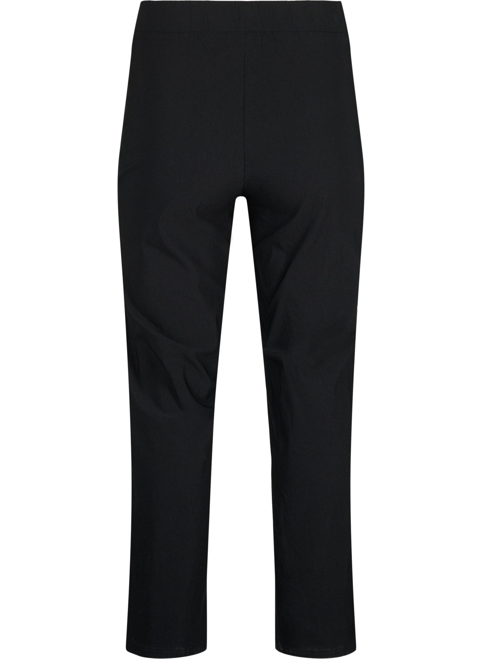 Zizzifashion Stretchy pants in viscose, Black, Packshot image number 1