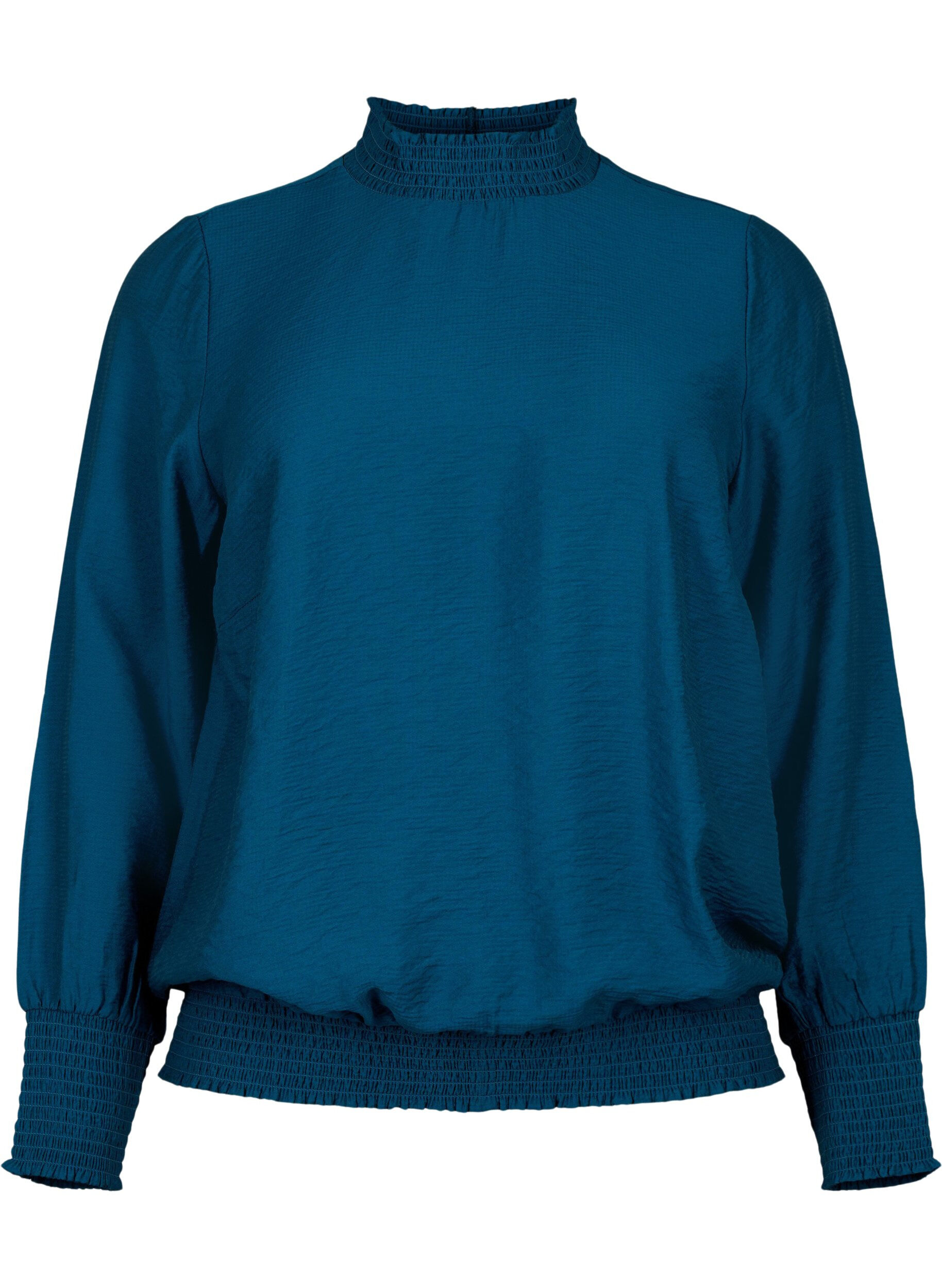 Zizzifashion Viscose blouse, Reflecting Pond, Packshot image number 0