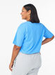Sporty t-shirt in organic cotton, Blue, Model image number 2