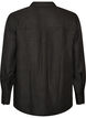 Loose shirt with V-neck, Black, Packshot image number 1