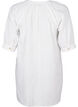 Cotton tunic with a V-neck, White, Packshot image number 1