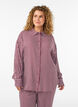 Nightshirt with stripes and hearts, Dark Bordeaux, Model image number 0
