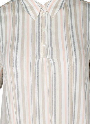 Short-sleeved striped tunic, Striped As ss, Packshot image number 2