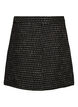 Short boucl&eacute; skirt, Black, Packshot image number 1