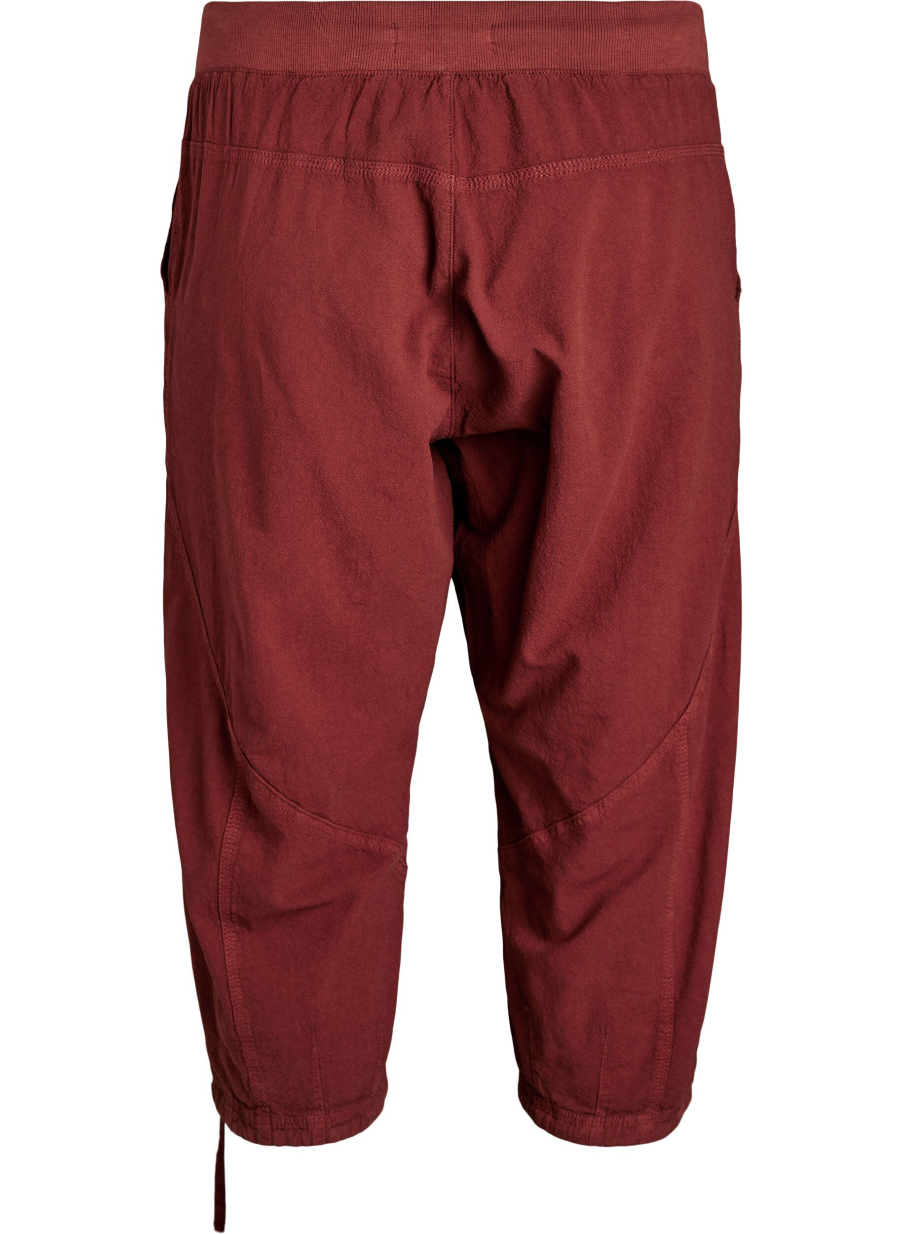 Zizzifashion Cotton Capri trousers, Red, Packshot image number 1