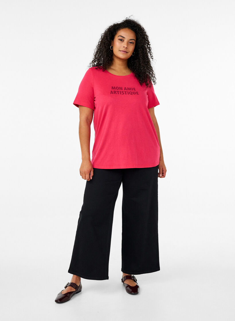 FLASH - T-shirt with motif, Rose, Model image number 1