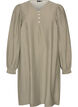 Patterned viscose dress with long sleeves, Green, Packshot image number 0