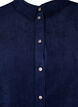 Velvet shirt with rhinestone buttons, Medieval Blue, Packshot image number 2